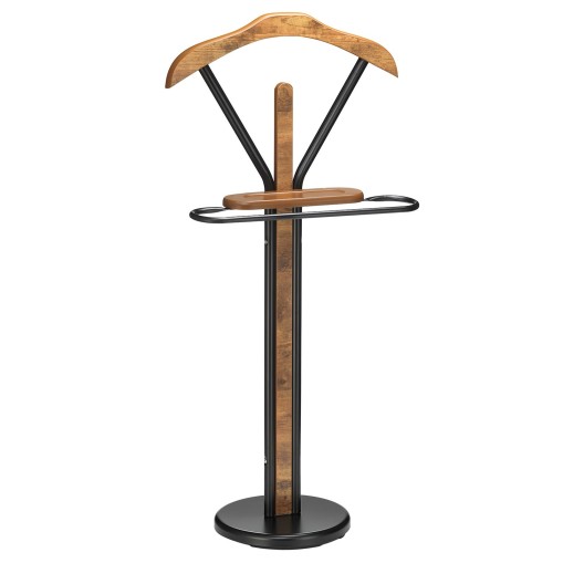 Herrendiener FABIO mit Kleiderbügel, Hosenbügel und Ablage – Schwarz/Vintage online kaufen | IDIMEX