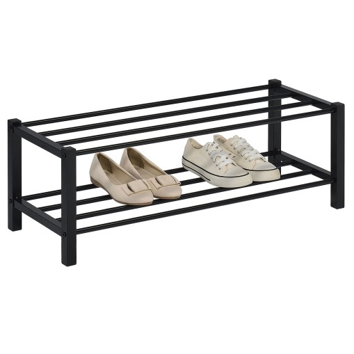 Schuhregal NAVAN 2 Ablagen - schwarz online kaufen | IDIMEX